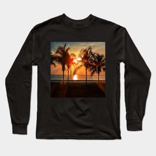 Silhouette Of Trees during Golden Hour Long Sleeve T-Shirt